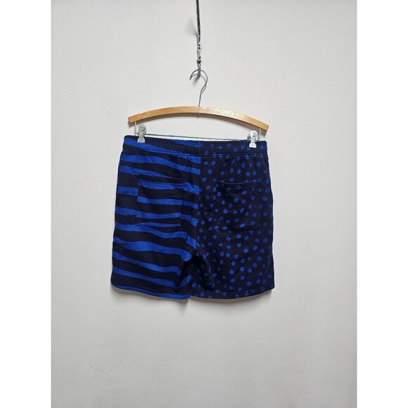 Nordstrom Cristina Martinez Medium Blue Sweat Striped Fleece Drawstring Organic - Picture 5 of 5